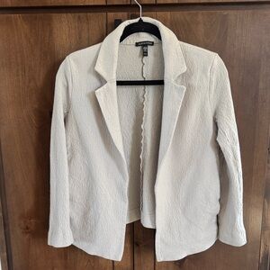 Eileen Fisher Cream Wool Blazer